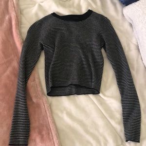 Grey and black sweater